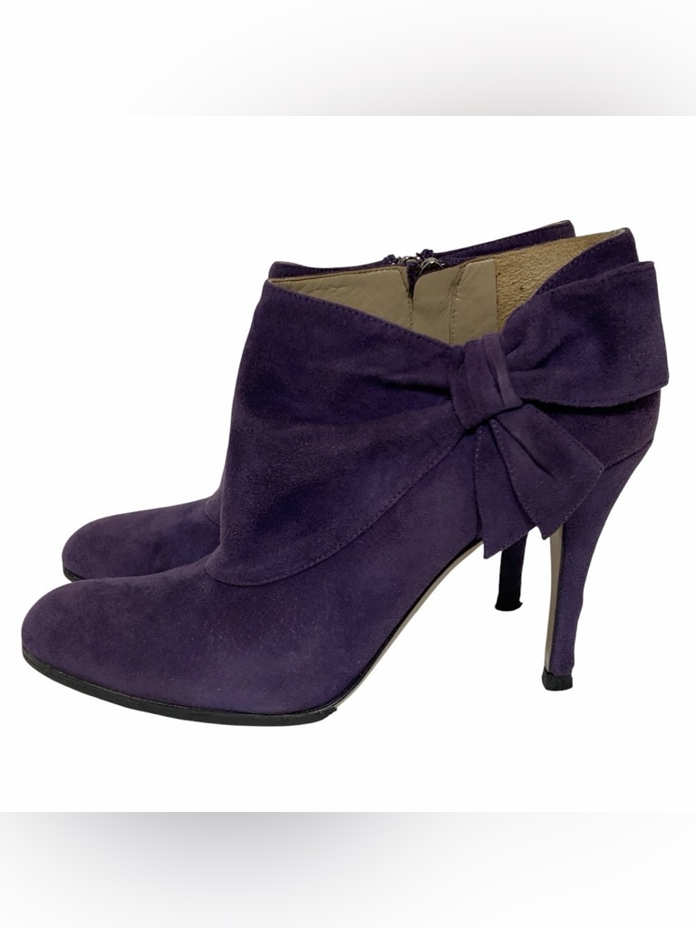 Rare Valentino Garavani Purple Suede Ankle Boots